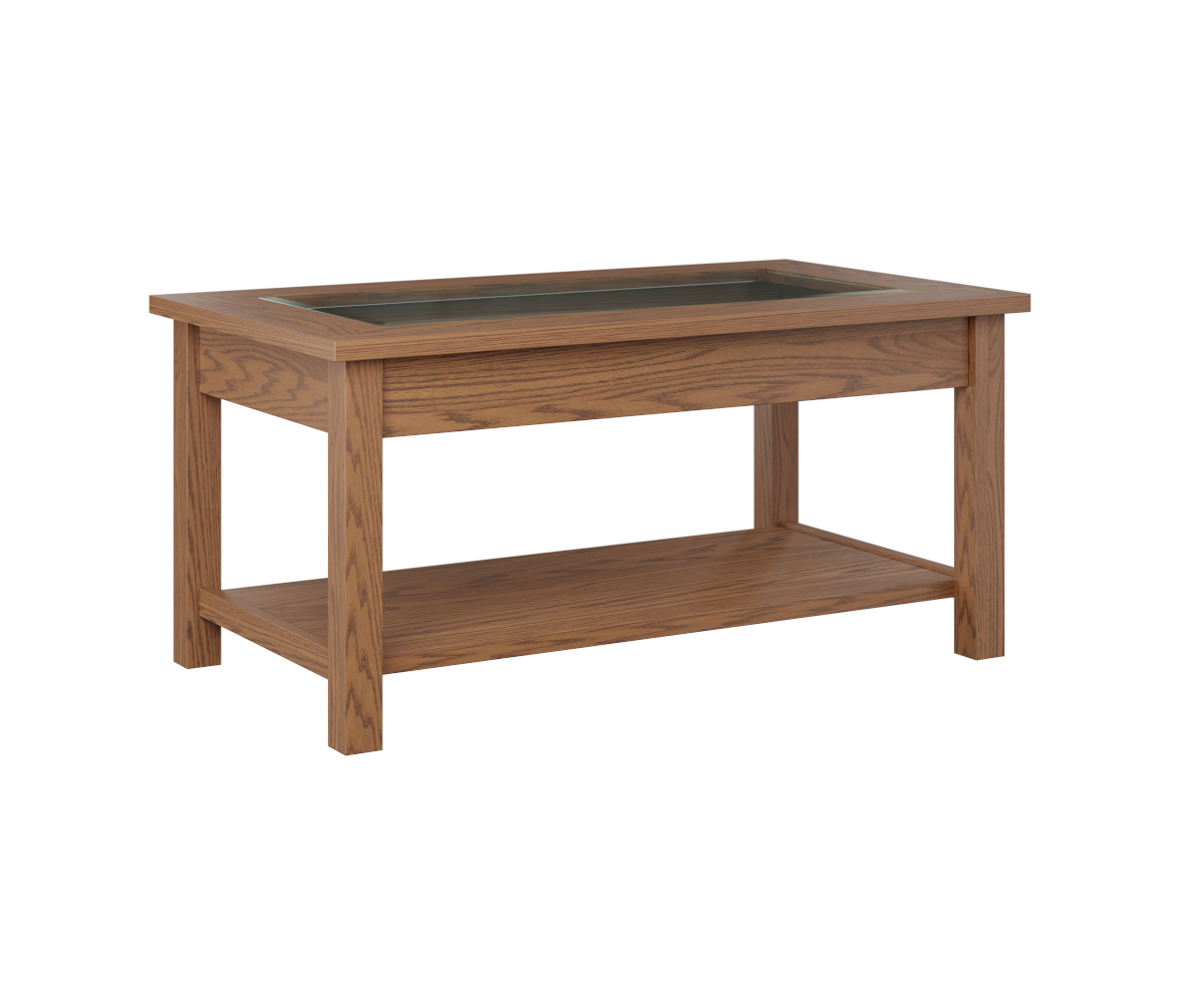 Glass Top Coffee Table PA Dutch Woodcraft
