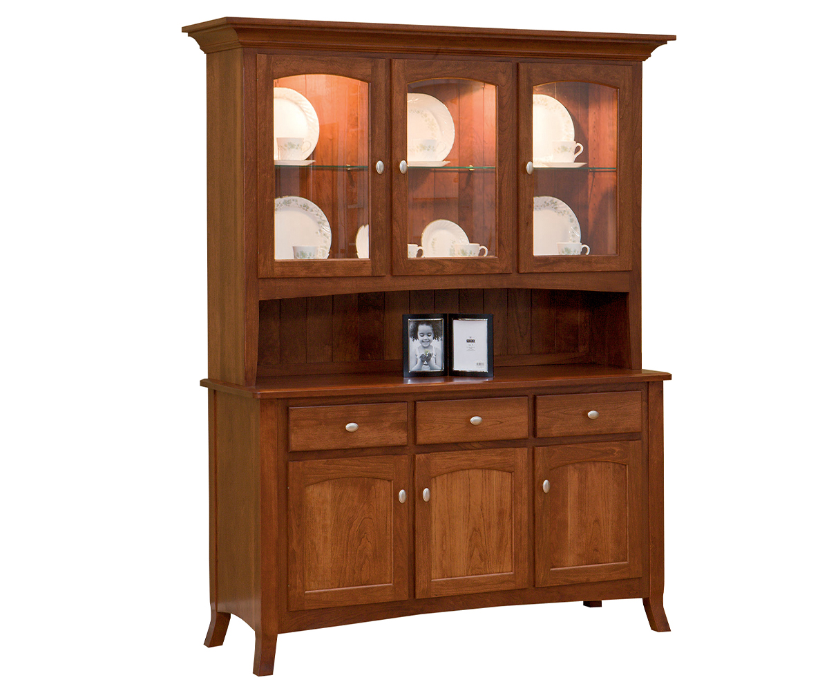 Concord 3Door Hutch PA Dutch Woodcraft