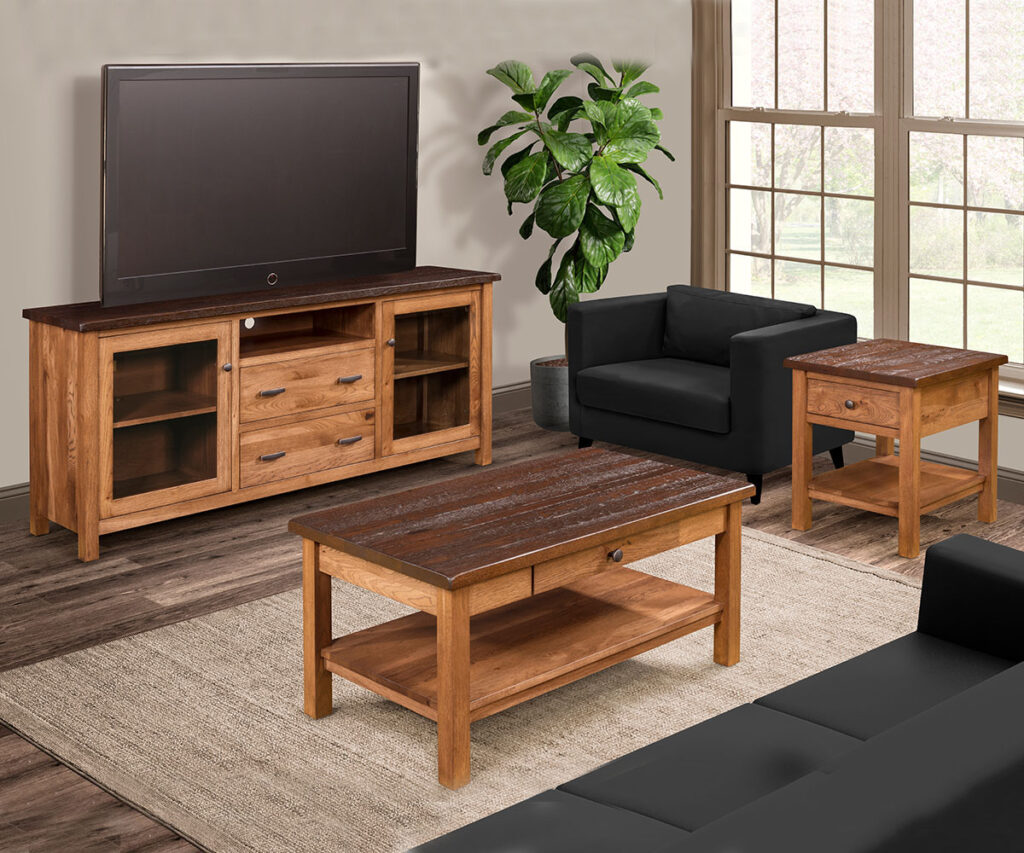 Holton 61" Entertainment Console PA Dutch Woodcraft