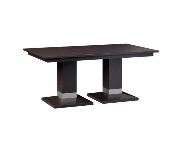 Alcoe Square Double Pedestal Table