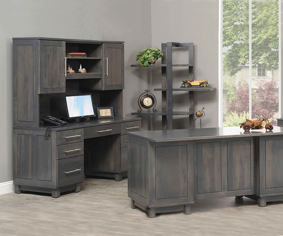 La Salle Urban L-Desk With Hutch - Image 5