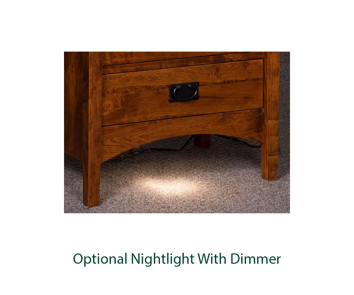 Arts & Crafts 1 Drawer Nightstand - Image 3