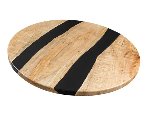 Double Maple River Round Slab
