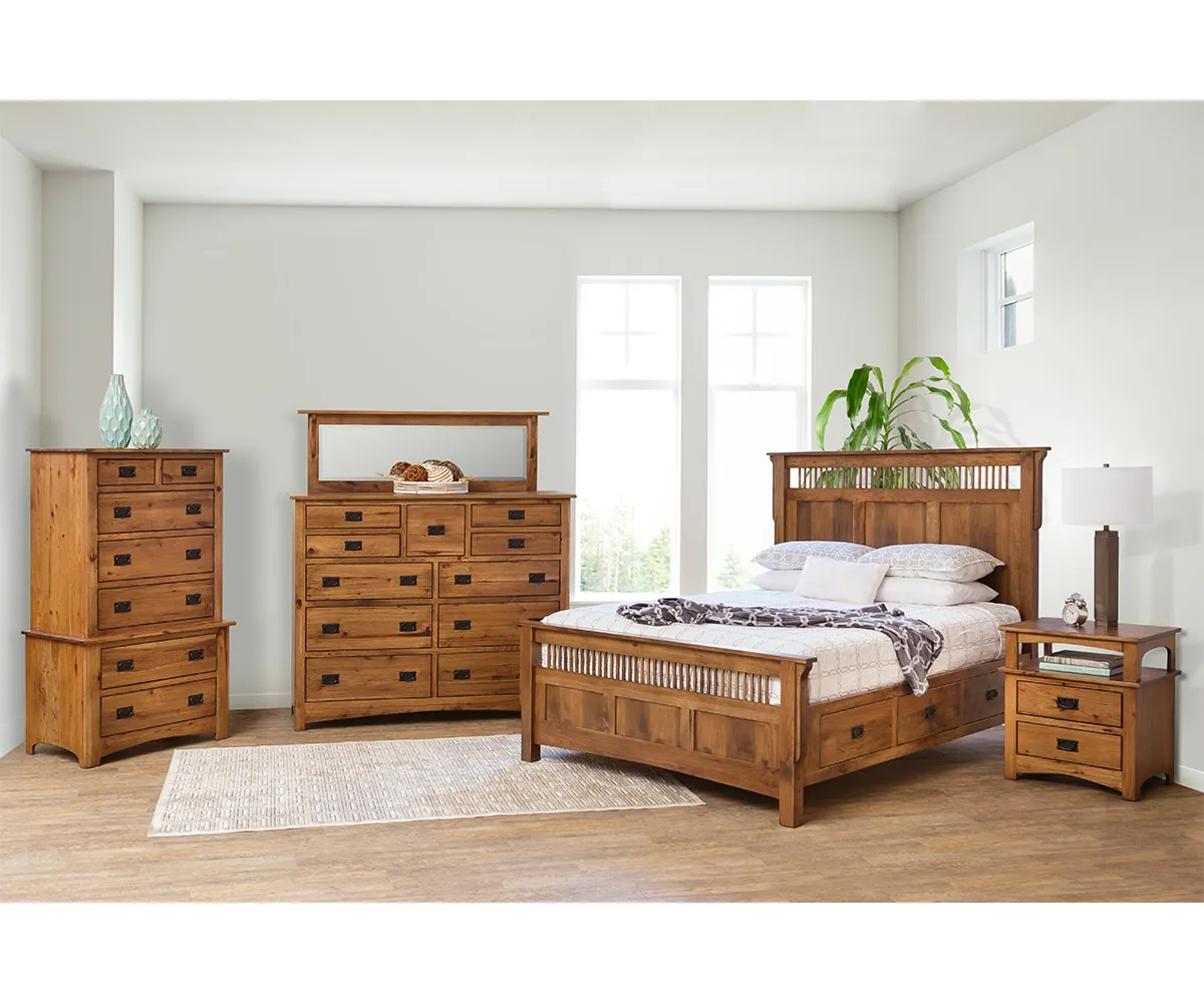 Mission 2 Drawer Nightstand - Image 3