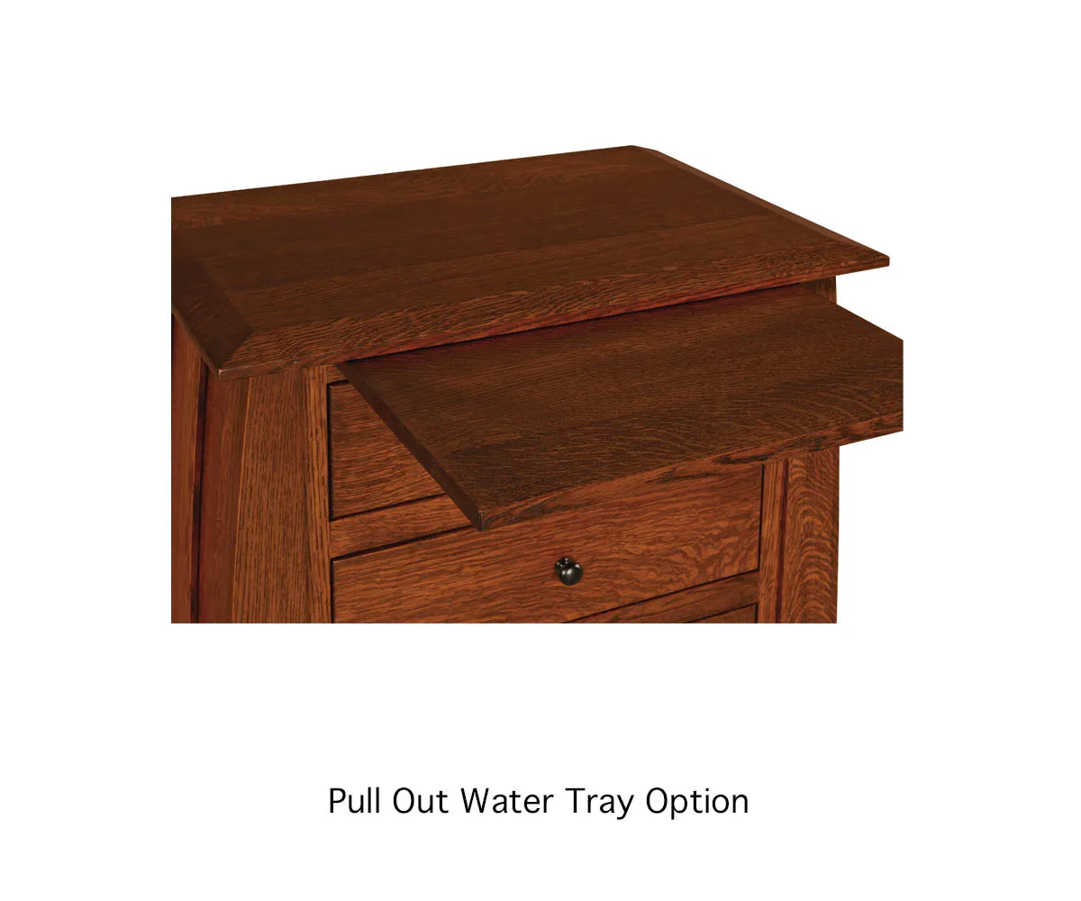 Live Wood 2 Drawer Nightstand - Image 4