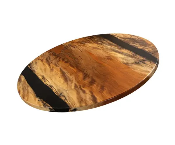 Black Spalded Sycamore Slab